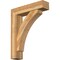 Ekena Millwork Thorton Block Rough Sawn Bracket w/ Offset Brace, Western Red Cedar, 8"W x 34"D x 42"H BKT0806X34X42THR05RWR - alternate 1